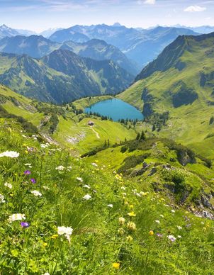 Deutschland Allgaeu Oberstdorf See