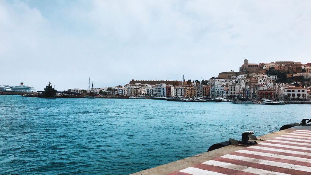 Ibiza-Stadt Aussicht auf den Hafen 