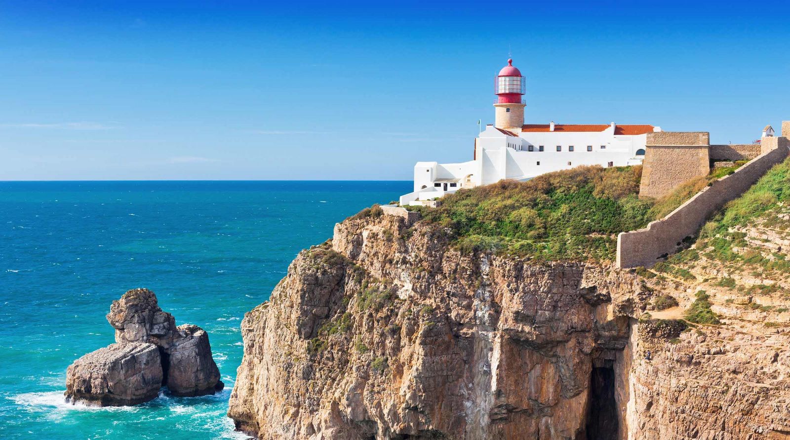 Algarve Portugal Leuchtturm Cabo Sao Vincente