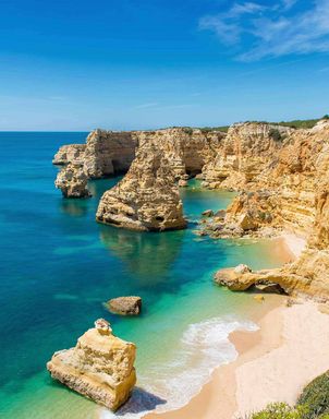 Kueste der Algarven in Portugal