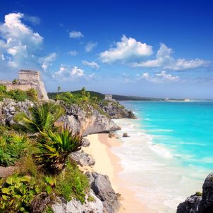 Mexiko Ferien Mayaruinen Tulum