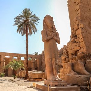 Ein Tempel in Luxor, Ägypten