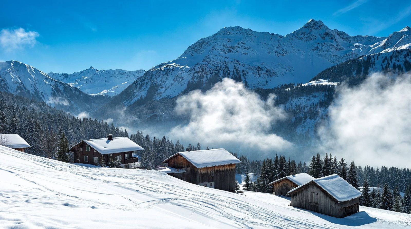 Oesterreich Vorarlberg Alpen Haus