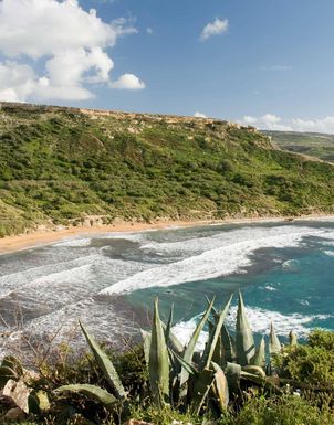 Golden Bay in Malta