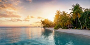 Malediven Traumstrand Indischer Ozean Hängematte