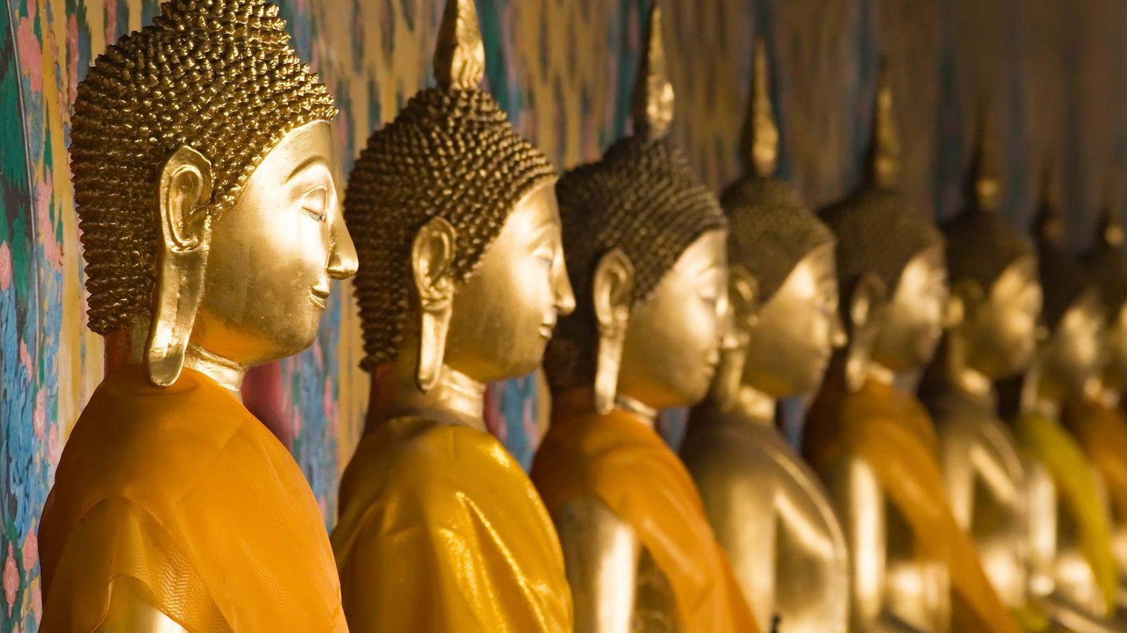 Thailand Ferien Wat Arun Bangkok Buddahs