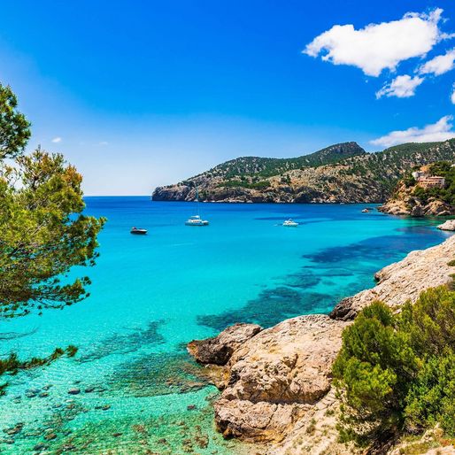 Ausblick auf eine Bucht auf Mallorca