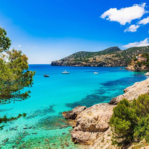 Ausblick auf eine Bucht auf Mallorca
