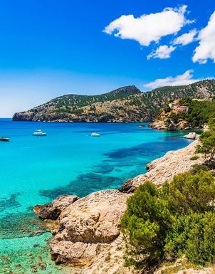 Eine Bucht in Mallorca Spanien Ausblick auf eine Bucht auf Mallorca