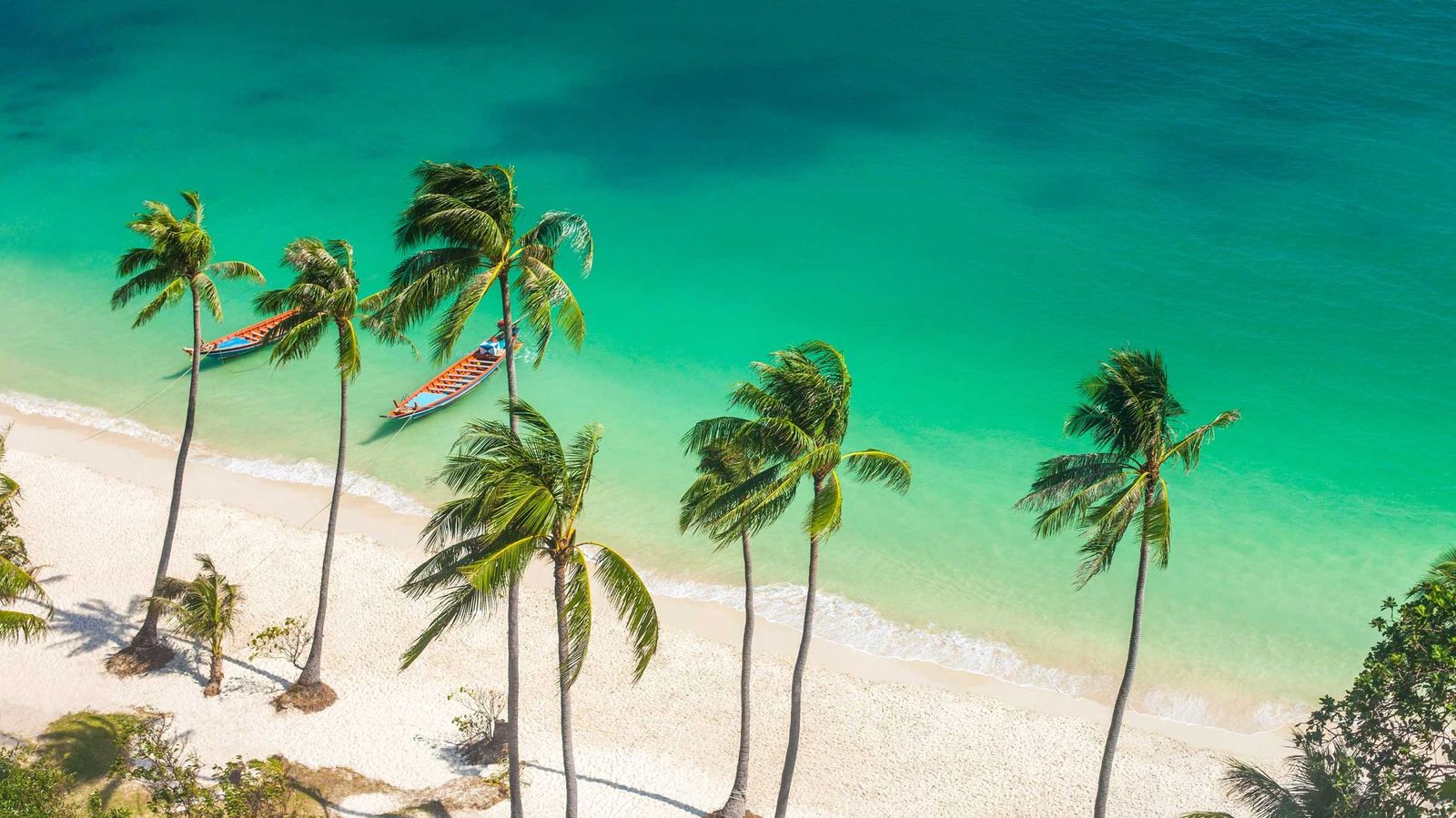 Thailand Ferien Strand Palmen Meer