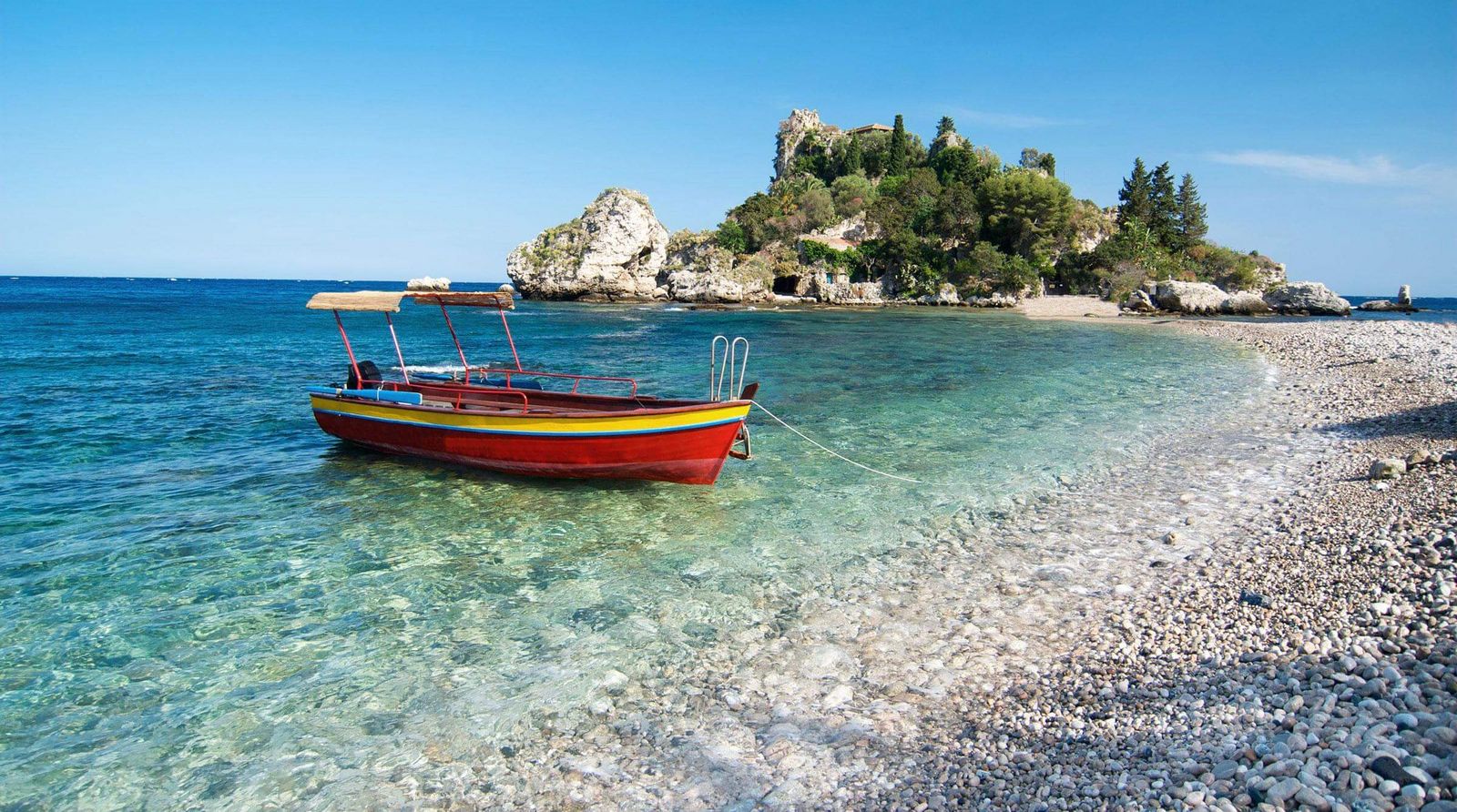 Sizilien Italien Isola Bella Boot