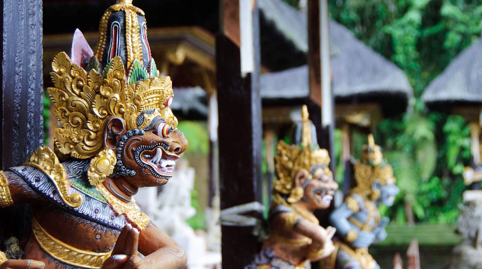 Bali Indonesien Tempel Statuen