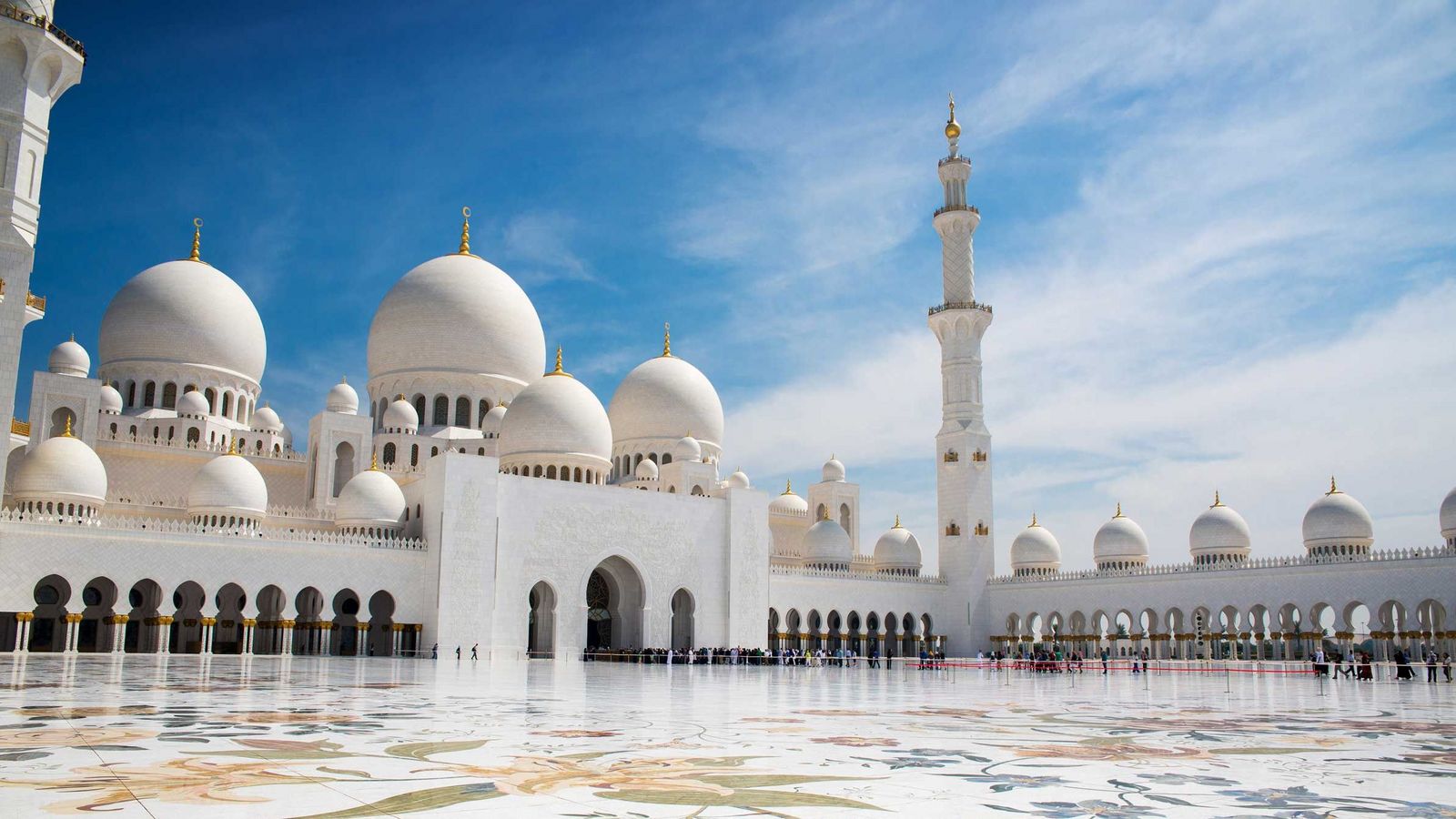 Abu Dhabi Vereinigte Arabische Emirate Scheich Zayid Moschee